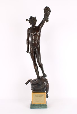 Lot 64 - A Large Cast and Patinated Bronze Figure of "Perseus with the Head of Medusa" by the Frilli Gallery of Florence