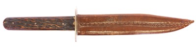 Lot 173 - London Bowie knife, the 6inch blade bearing...