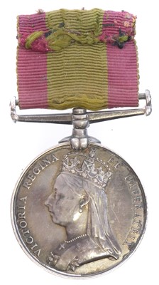 Lot 226 - Afghanistan 1878-79-80 medal, named '28, O.R....