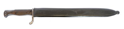Lot 153 - Mauser S.98 saw back bayonet, manufactured by...