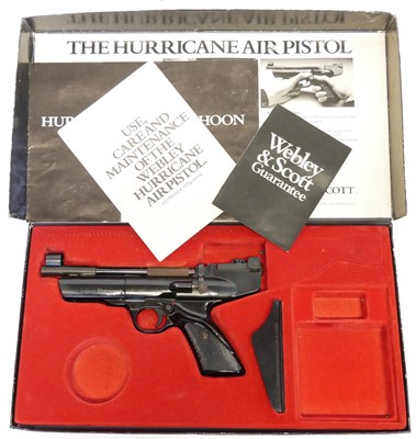 Lot 86 - Webley Hurricane .177 air pistol, with 8inch...