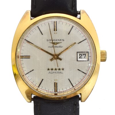 Lot 114 - A 1970s Longines Admiral automatic wristwatch.