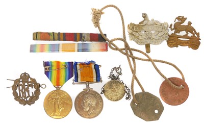 Lot 225 - WWI medals for W.W. Jones 34861, R.A.F....