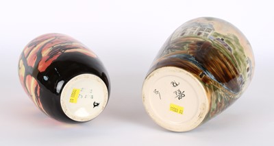 Lot 43 - Two Pottery Vases in "Cauldon Canal" and "African Sunrise" Patterns by Cobridge Stoneware