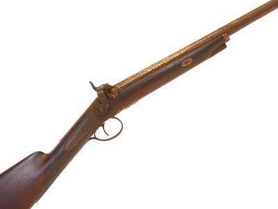 Lot 56 - Percussion single barrel 15 bore shotgun,...