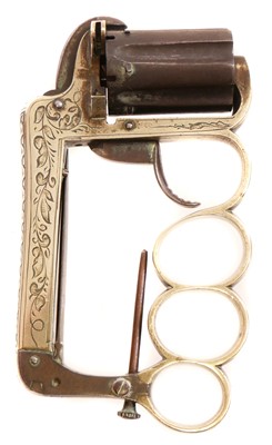 Lot 13 - Belgian Delhaxhe patent 'Apache' 7mm pinfire...