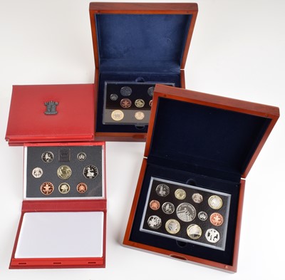 Lot 19 - A consecutive run of twenty-three Royal Mint Deluxe and Executive proof coin collections.