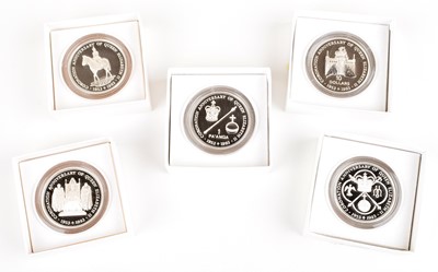 Lot 6 - A selection of Royal Mint Silver Proof 1993 Coronation Anniversary Crowns (17).