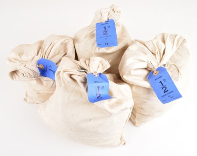 Lot 54 - Four bags of Uncirculated Halfpennies, each complete with Barclays bank labels (4).
