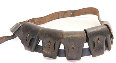 Lot 184 - British WW1 Pattern 1903 five-pocket bandolier....