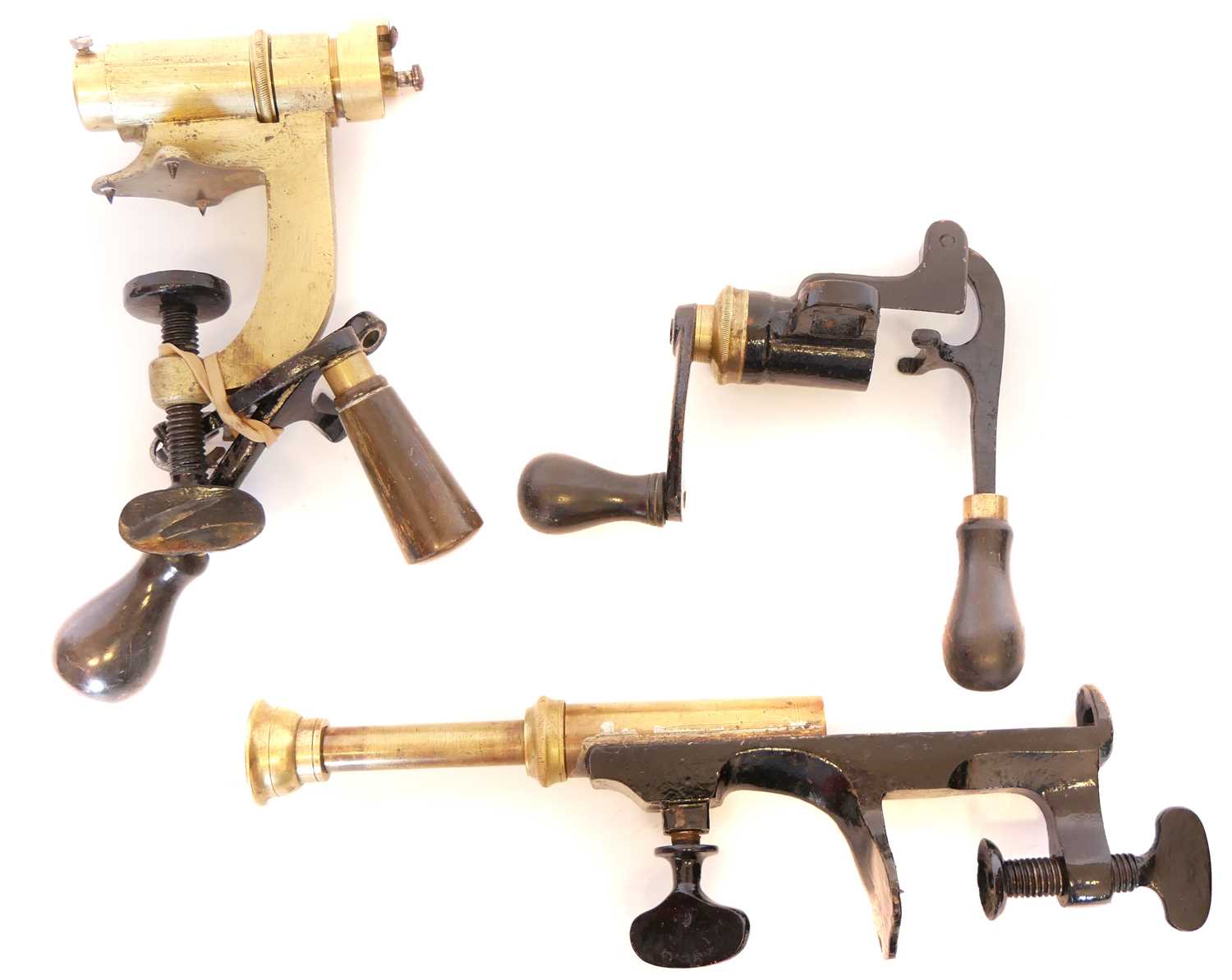 Lot 713 - Two shotgun cartridge roll turn over machines.