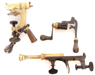 Lot 713 - Two shotgun cartridge roll turn over machines.