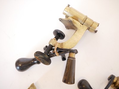 Lot 713 - Two shotgun cartridge roll turn over machines.