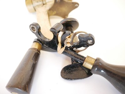 Lot 713 - Two shotgun cartridge roll turn over machines.