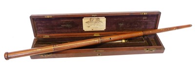 Lot 25 - Cased air cane retailed by T. E. Mortimer,...