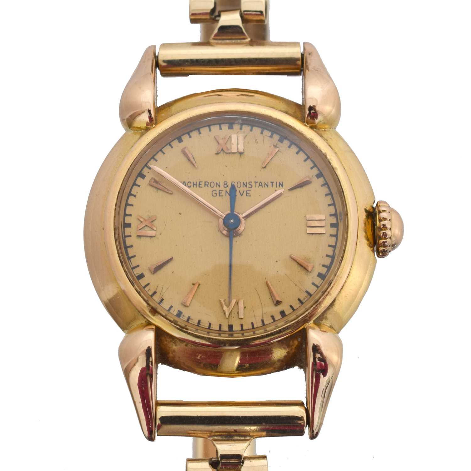 Lot 145 - An 18ct gold Vacheron & Constantin manual wind wristwatch.