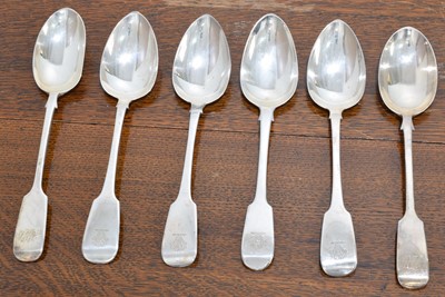 Lot 76 - A selection of table spoons.