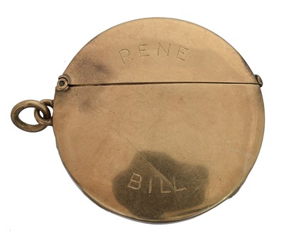 Lot 83 - A 9ct gold lighter.