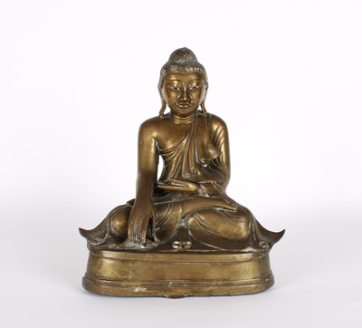 Lot 14 - A 19th Century Burmese Bronze Buddha Shakyamuni