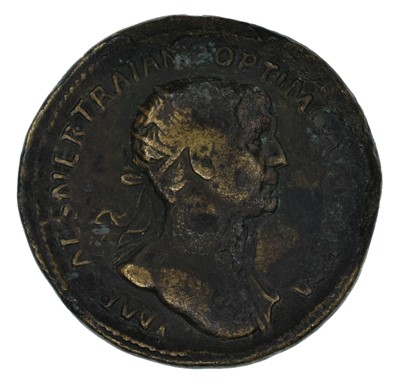 Lot 1C - Trajan (AD 98-117) Brass As.