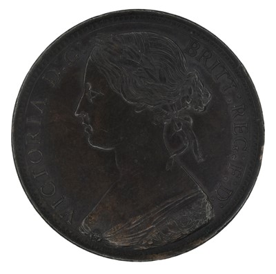 Lot 34A - Queen Victoria, 'Bun Head' Penny, 1869.