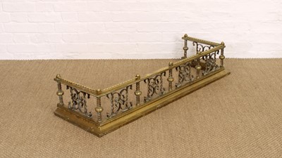 Lot 225 - A Victorian Brass Fender