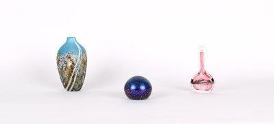 Lot 67 - Iridescent Glass Paperweight by Norman Stuart Clarke (British, Active 20th/21st Century)