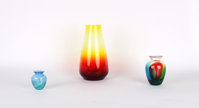 Lot 45 - Tall "Amberina" Glass Vase by Don Shepherd for Blenko Glass Co., U.S.A