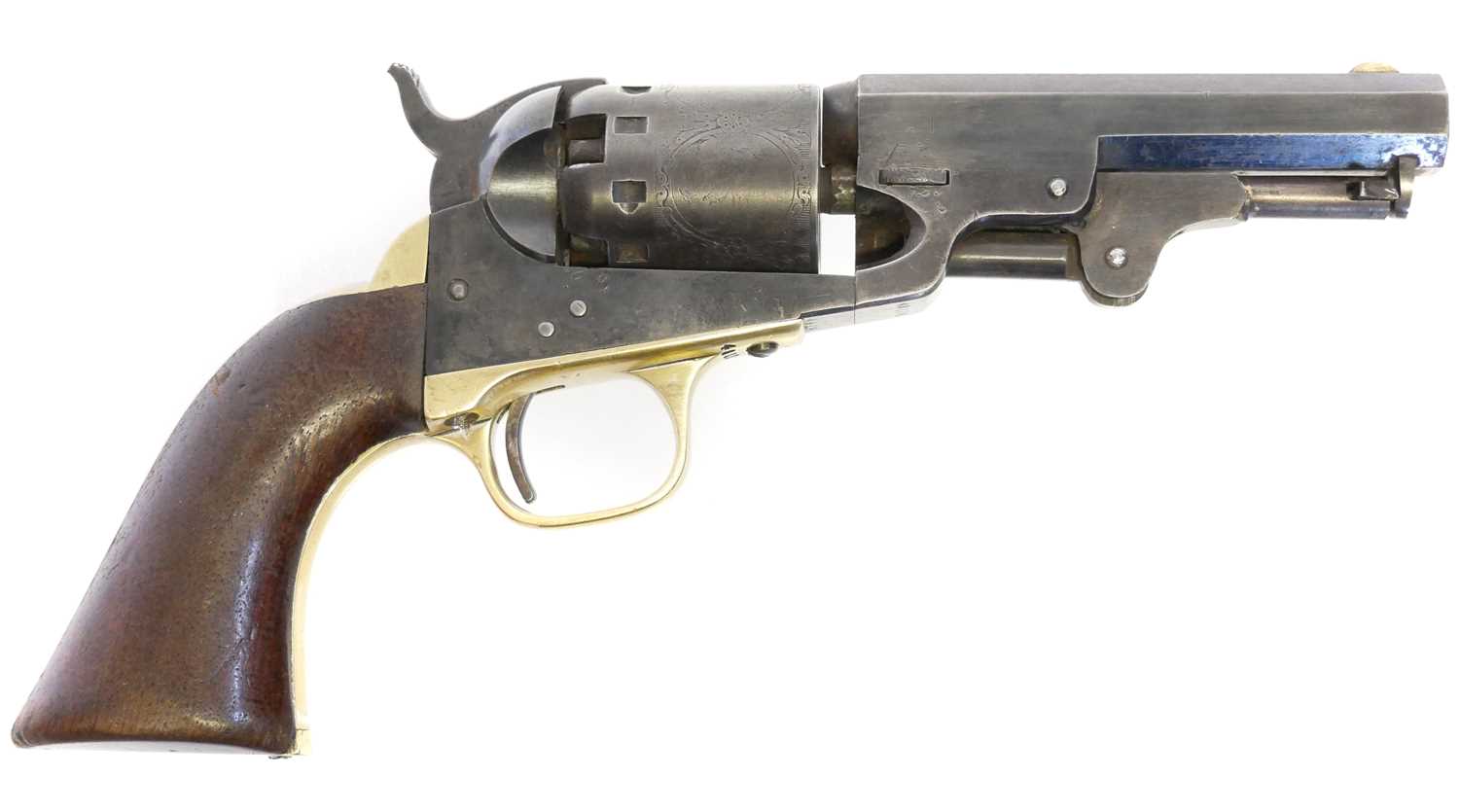 Lot 22 - Manhattan .36 percussion revolver, matching...