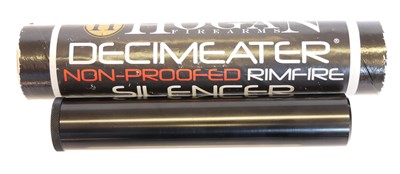 Lot 507 - Hogan Air Rifle or Rimfire .17 or .22 silencer,...