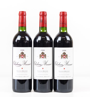 Lot 66 - 3 bottles Chateau Musar 1998
