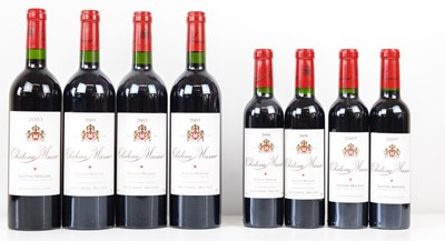 Lot 69 - 4 bottles and 4 half bottles Mixed Vintages Lot