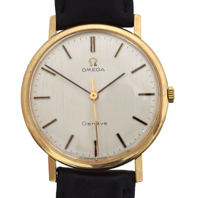 Lot 120 - A 1970s 9ct gold Omega manual wind wristwatch, ref 1318412.