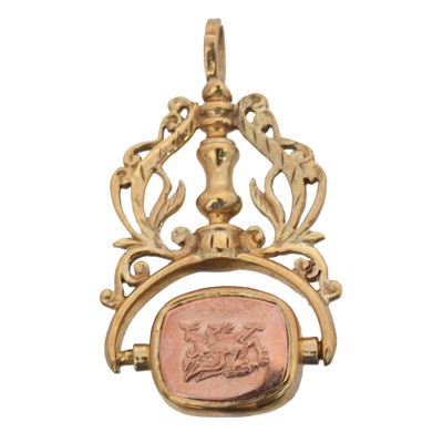 Lot 76 - A 9ct gold spinner fob by Clogau.