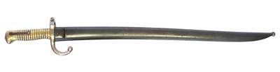 Lot 151 - French Mle.1866 bayonet and scabbard, serial...