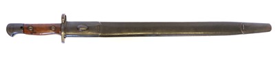 Lot 152 - Lee Enfield SMLE P.1907 bayonet and scabbard,...