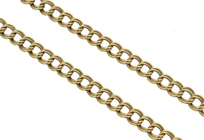 Lot 33 - A 9ct gold chain necklace.