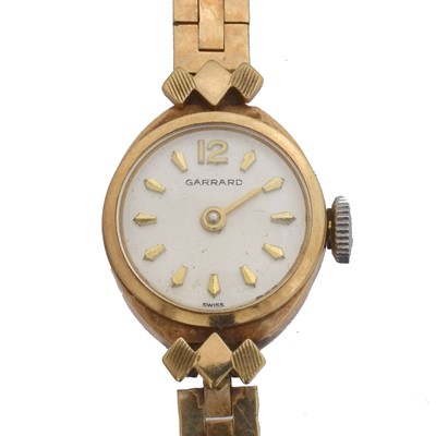 Lot 106 - A 9ct gold Garrard manual wind wristwatch.