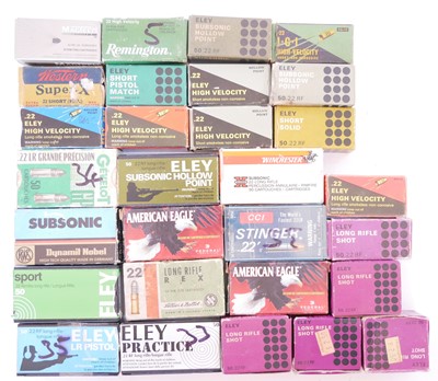 Lot 617 - Mixed .22 ammunition, to include 729 rounds of...