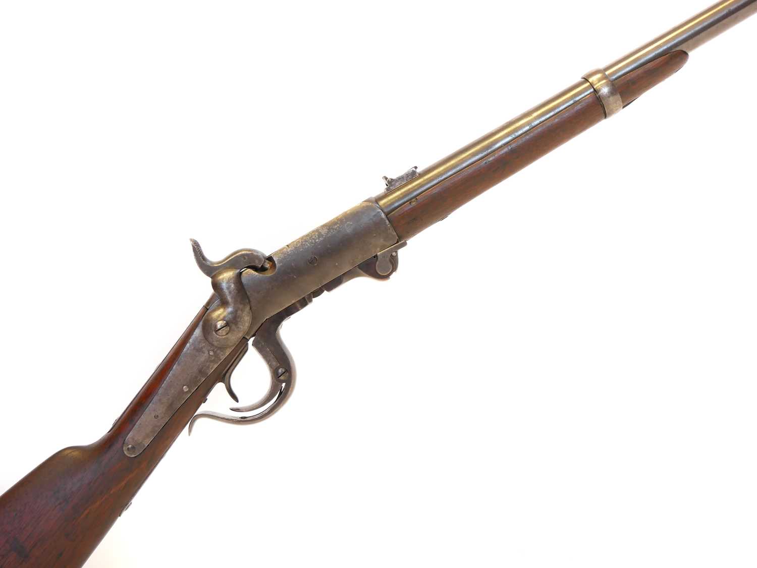 Lot 38 - Burnside .54 capping breech loading carbine...