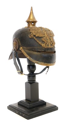 Lot 171 - German WWI other ranks pickelhaube helmet,...