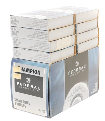 Lot 699 - 1785 Federal Small Rifle magnum primers,...