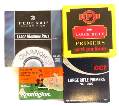 Lot 701 - Collection of large rifle primers. To include...