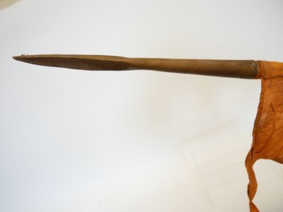 Lot 155 - Indian lance, the steel points mounted on...
