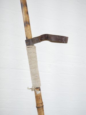 Lot 155 - Indian lance, the steel points mounted on...