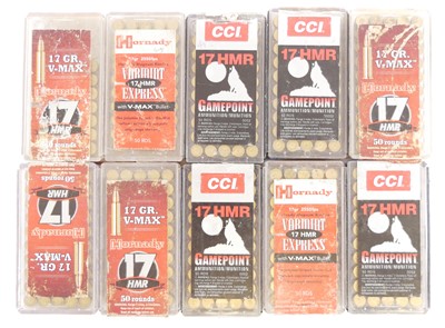 Lot 615 - Hornaday and CCI .17HMR ammunition, 478 rounds....