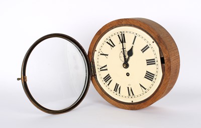Lot 61 - An Early-Mid 20th Century Oak Cased Wall Clock by Elliott with 7 1/2" Dial