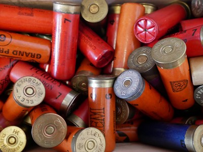 Lot 647 - One hundred mixed shotgun cartridges, paper...