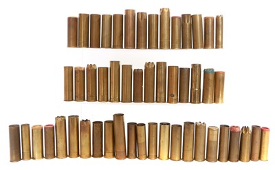 Lot 641 - Fifty brass cased shotgun cartridges, mainly...