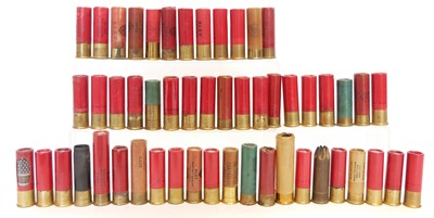 Lot 651 - Collection of 8 bore shotgun cartridges, paper...